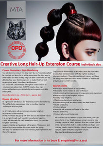 Creative Long Hair-Up Extension Course - Individuals day