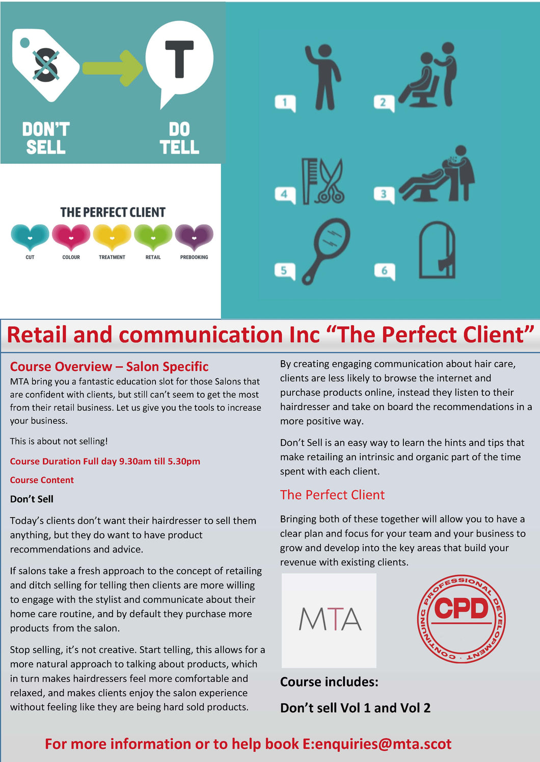 “The Perfect Client” Inc Retail and communication - In-House Training. Delivered by Ross Miller and Emil McMahon
